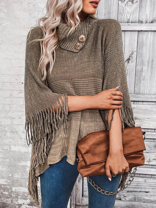 Sweater Lapel Pullover Gradient Women - Which Mark