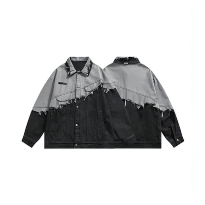 Lapel Denim Jacket For Men And Women - Which Mark