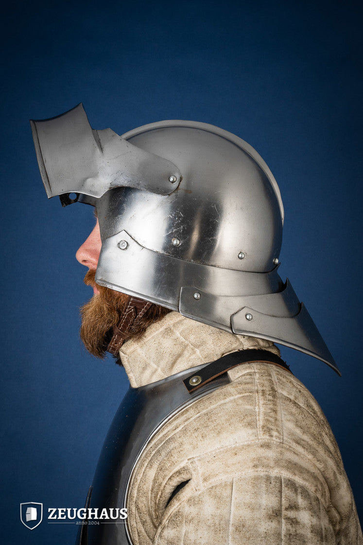 German Sallet Helmet 15th 1,6mm Polished - Which Mark