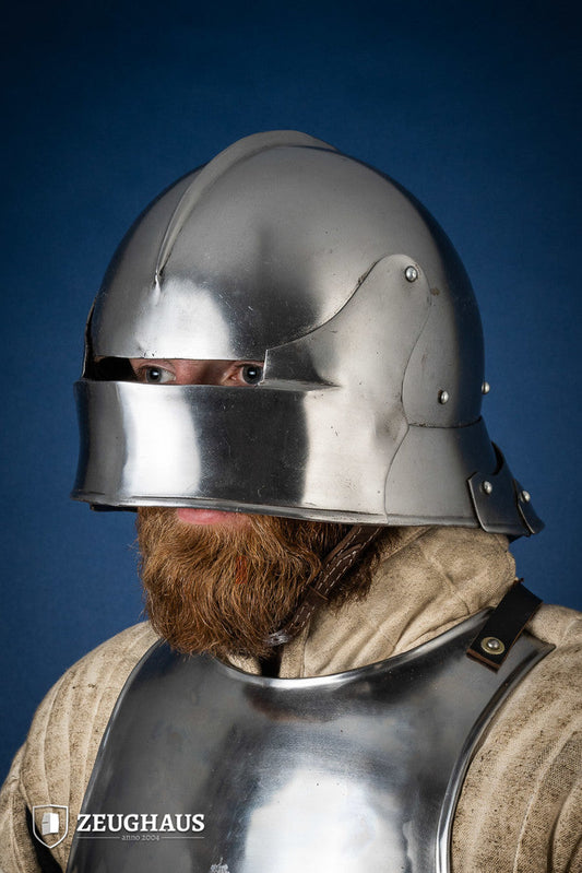 German Sallet Helmet 15th 1,6mm Polished - Which Mark