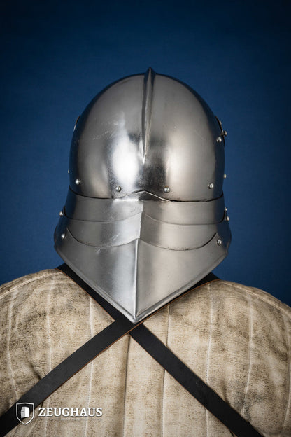 German Sallet Helmet 15th 1,6mm Polished - Which Mark