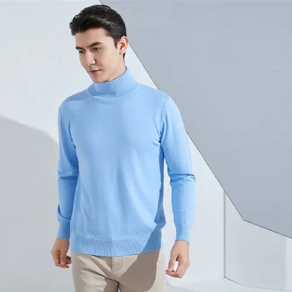 Turtleneck Sweater Men's Casual All-match Bottoming Shirt - Which Mark
