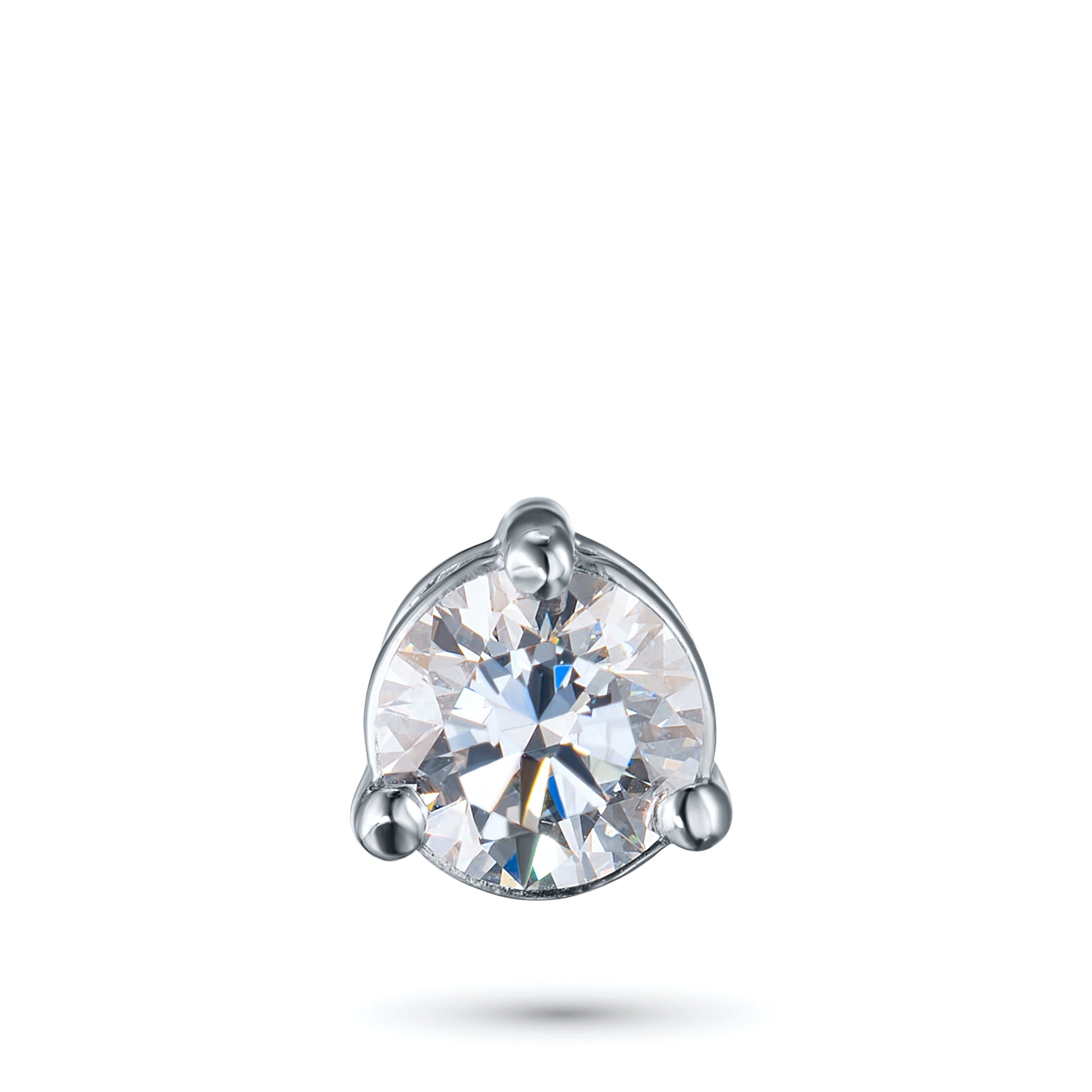 14K White Gold Pendant with 1 Round-Cut Lab-Created Diamond 0.34 CT.TW - Which Mark