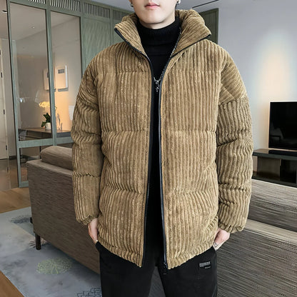 Corduroy Padded Jacket Men Winter Thickening - Which Mark