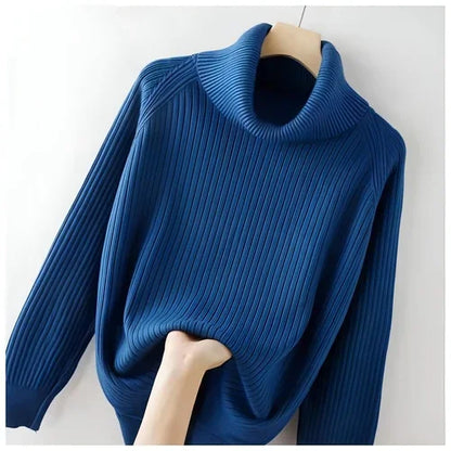 Turtleneck Bottoming Oversized Knit Sweater - Which Mark