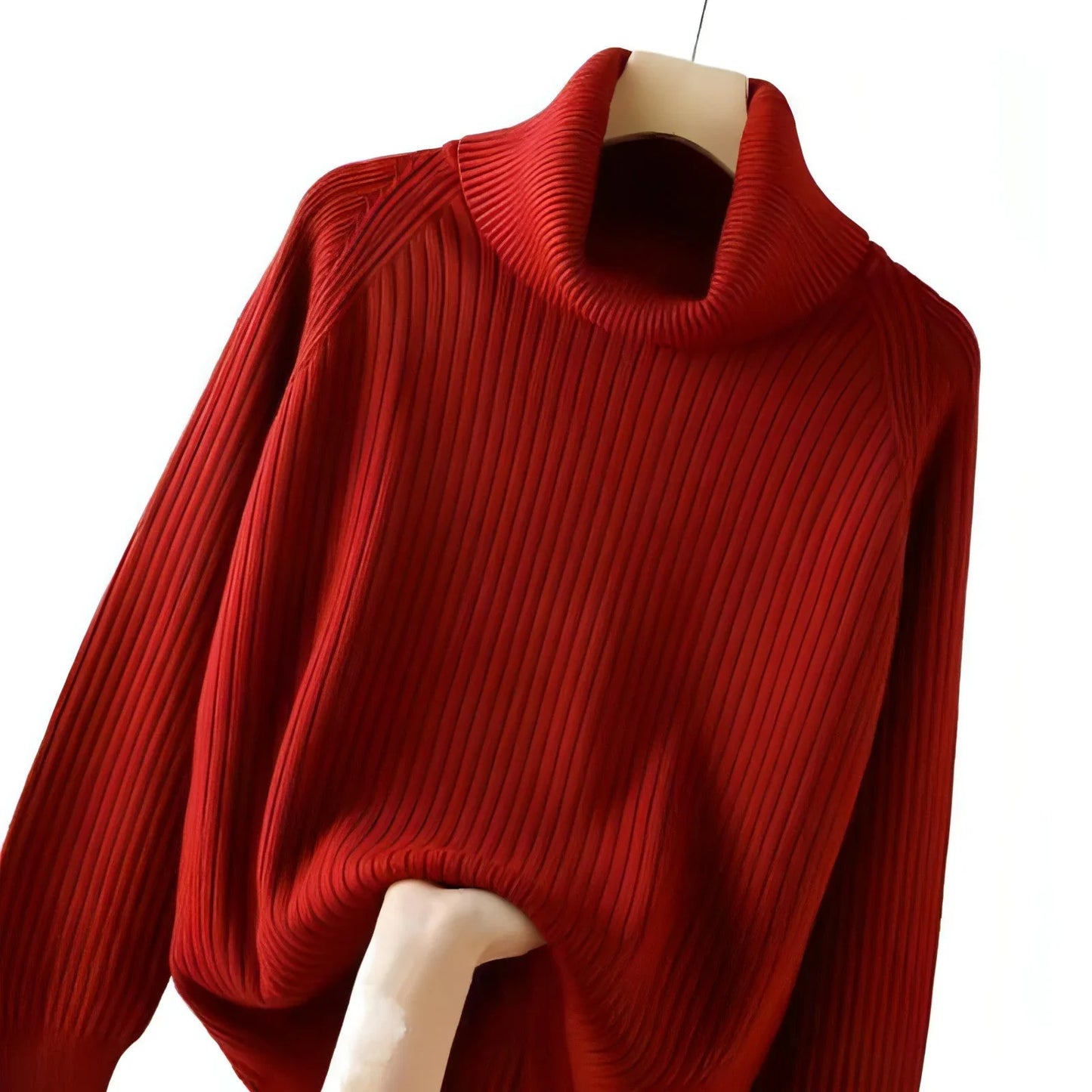 Turtleneck Bottoming Oversized Knit Sweater - Which Mark