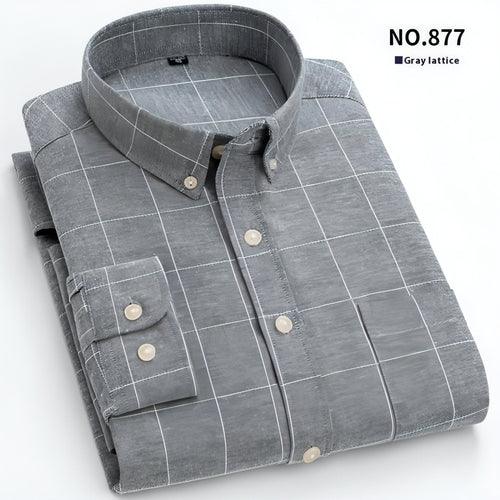 Men's Purified Cotton Long Sleeve DressShirt Anti-wrinkle Heartless - Which Mark