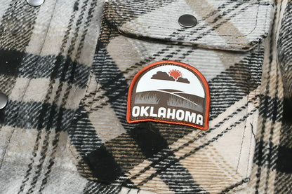 Retro Street Lightning Flame Loose DressShirt Men - Which Mark