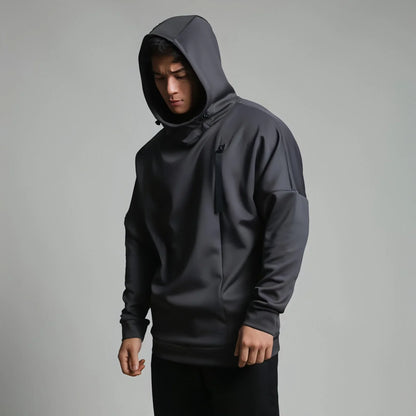 High Collar Sports Sweater For Men Loose - Which Mark