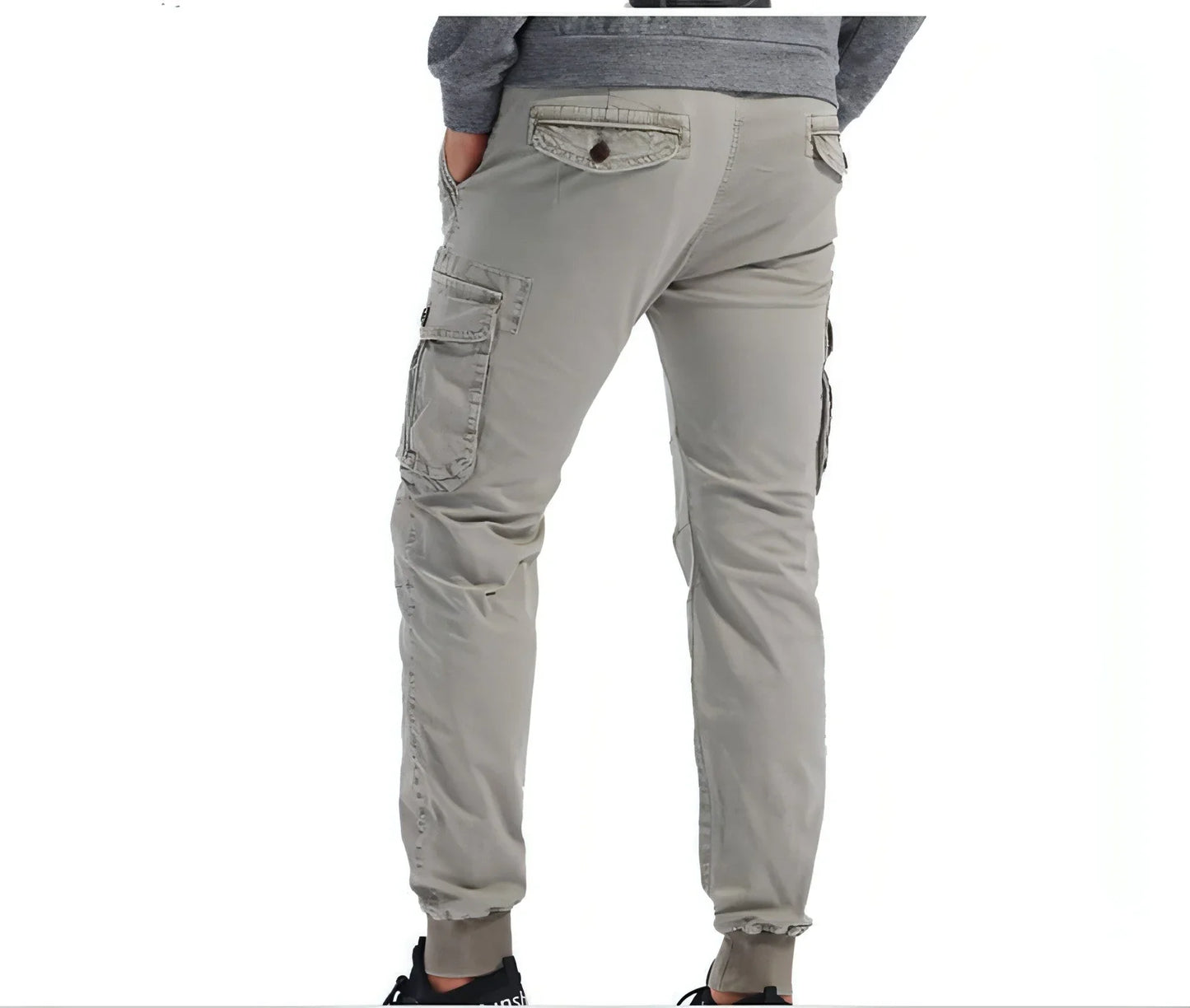 Spring Men's Tappered Work Clothes Multi-pocket Loose Casual Pants - Which Mark