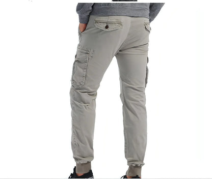 Spring Men's Tappered Work Clothes Multi-pocket Loose Casual Pants - Which Mark
