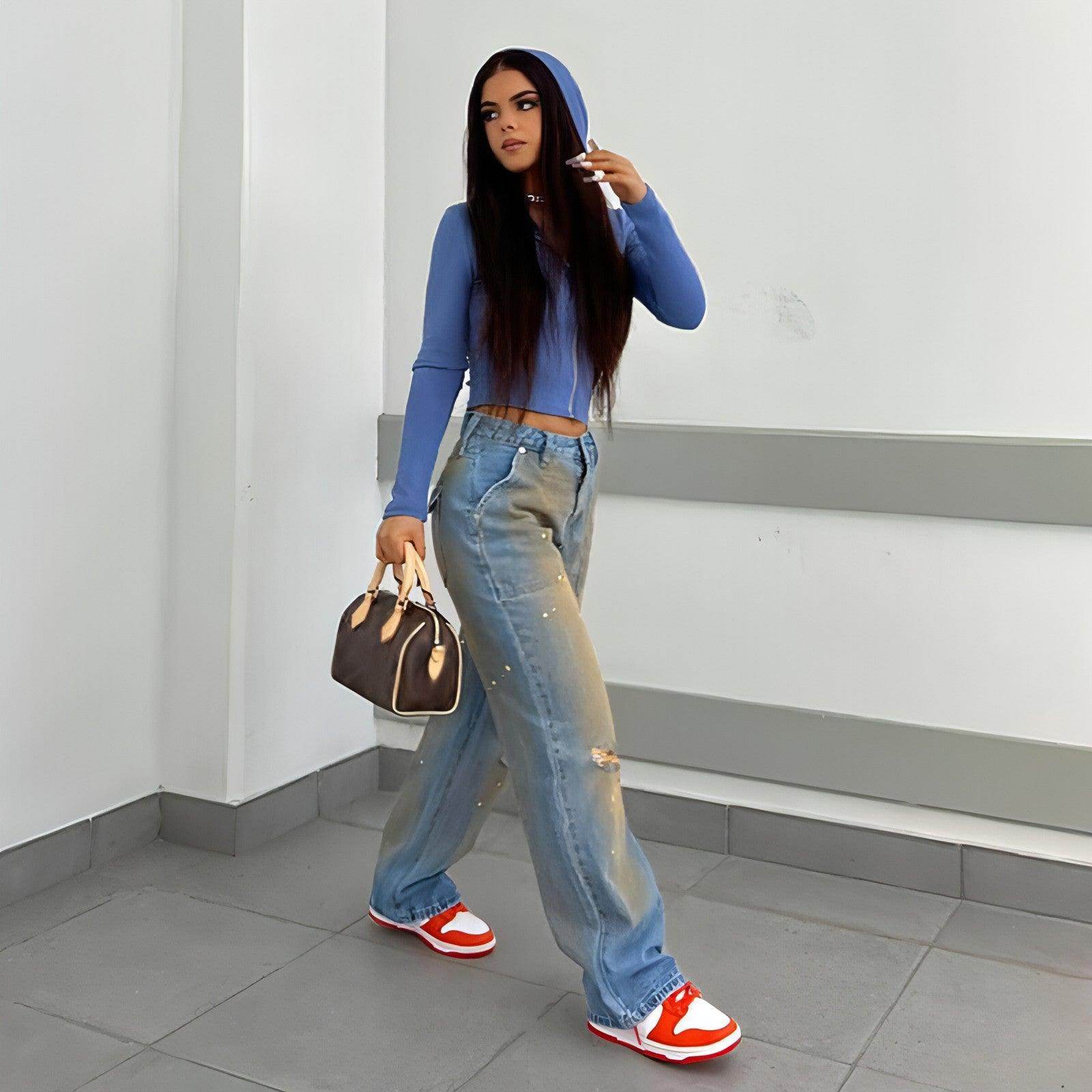 UrbanEase™ – Loose High Waist Street Jeans - Which Mark