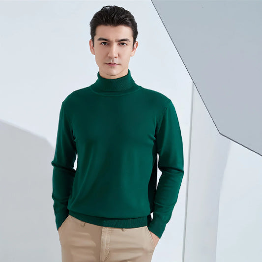 Turtleneck Sweater Men's Casual All-match Bottoming Shirt - Which Mark