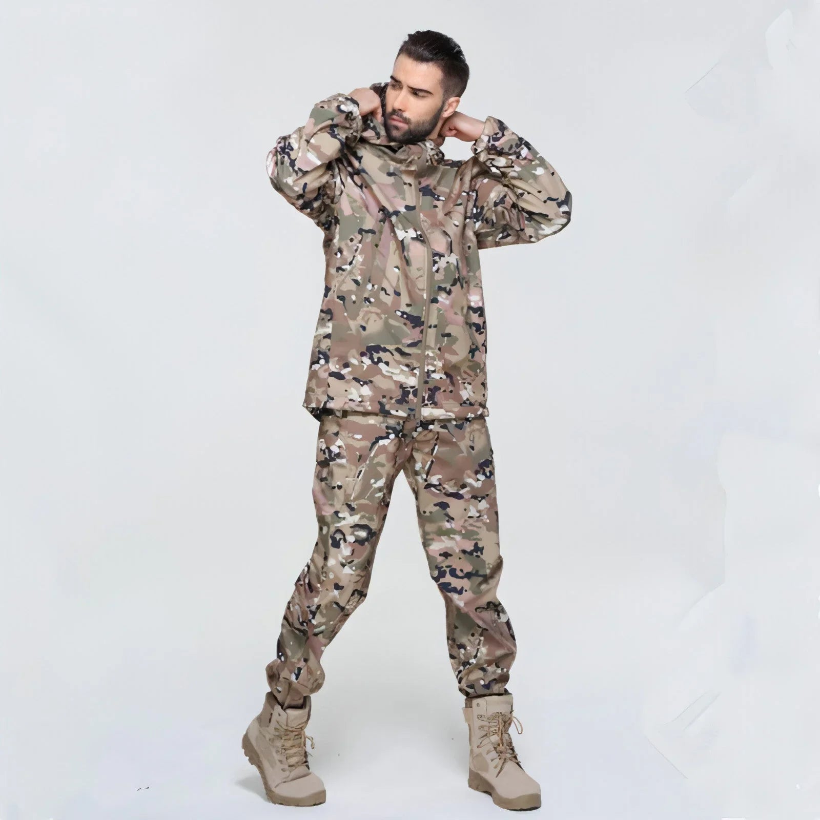 Men Outdoor Windproof And Waterproof Warm Rushing Jacket - Which Mark