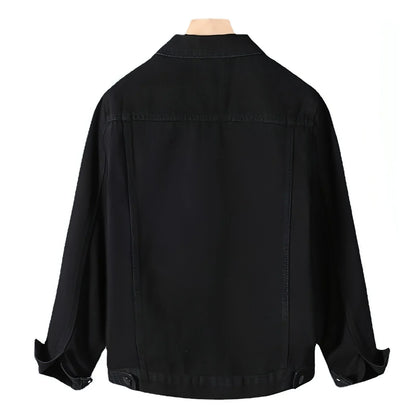 Men's Year Denim Clothes Black DressShirt - Which Mark
