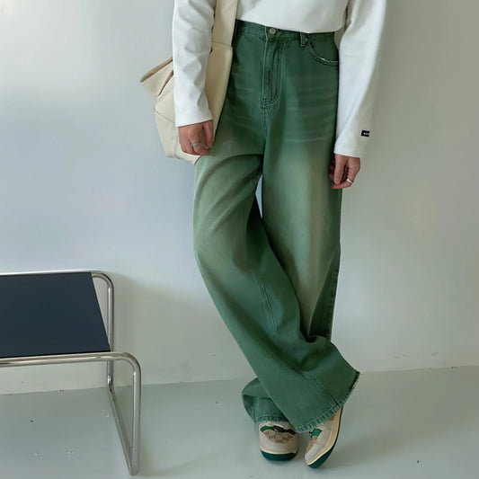 UrbanEase™ Olive men 's retro vintage jeans - Which Mark