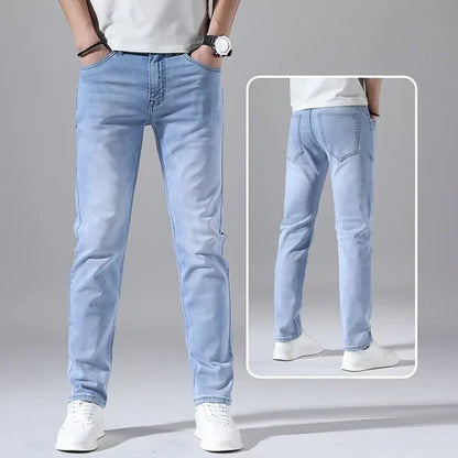 Retro Thin Jeans Straight Loose Casual Trousers Men - Which Mark