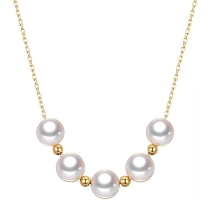 Radiant Pearl 18K Gold Adjustable Necklace - Which Mark