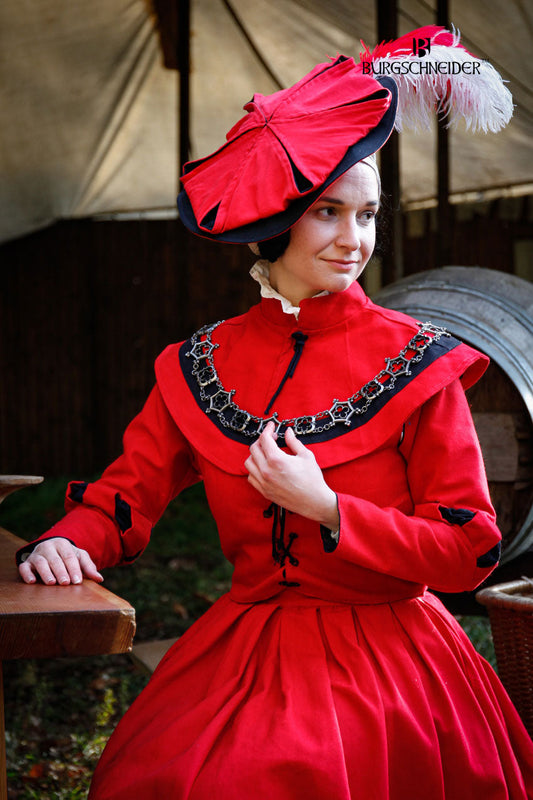 Landsknecht Pellerine Flora Red/Black - Which Mark