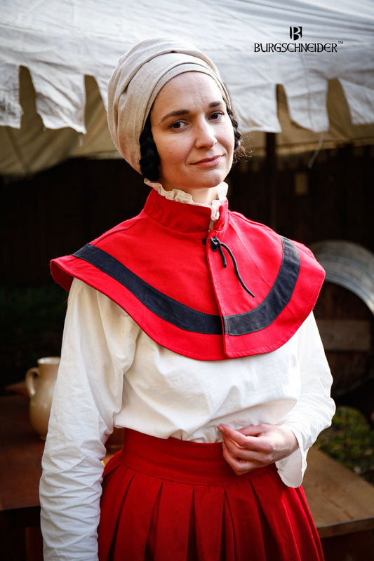 Landsknecht Pellerine Flora Red/Black - Which Mark
