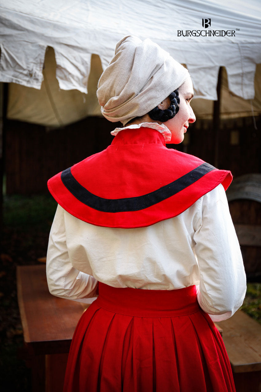 Landsknecht Pellerine Flora Red/Black - Which Mark