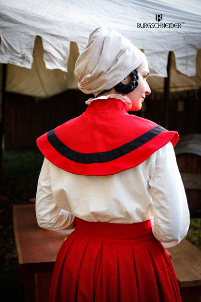 Landsknecht Pellerine Flora Red/Black - Which Mark