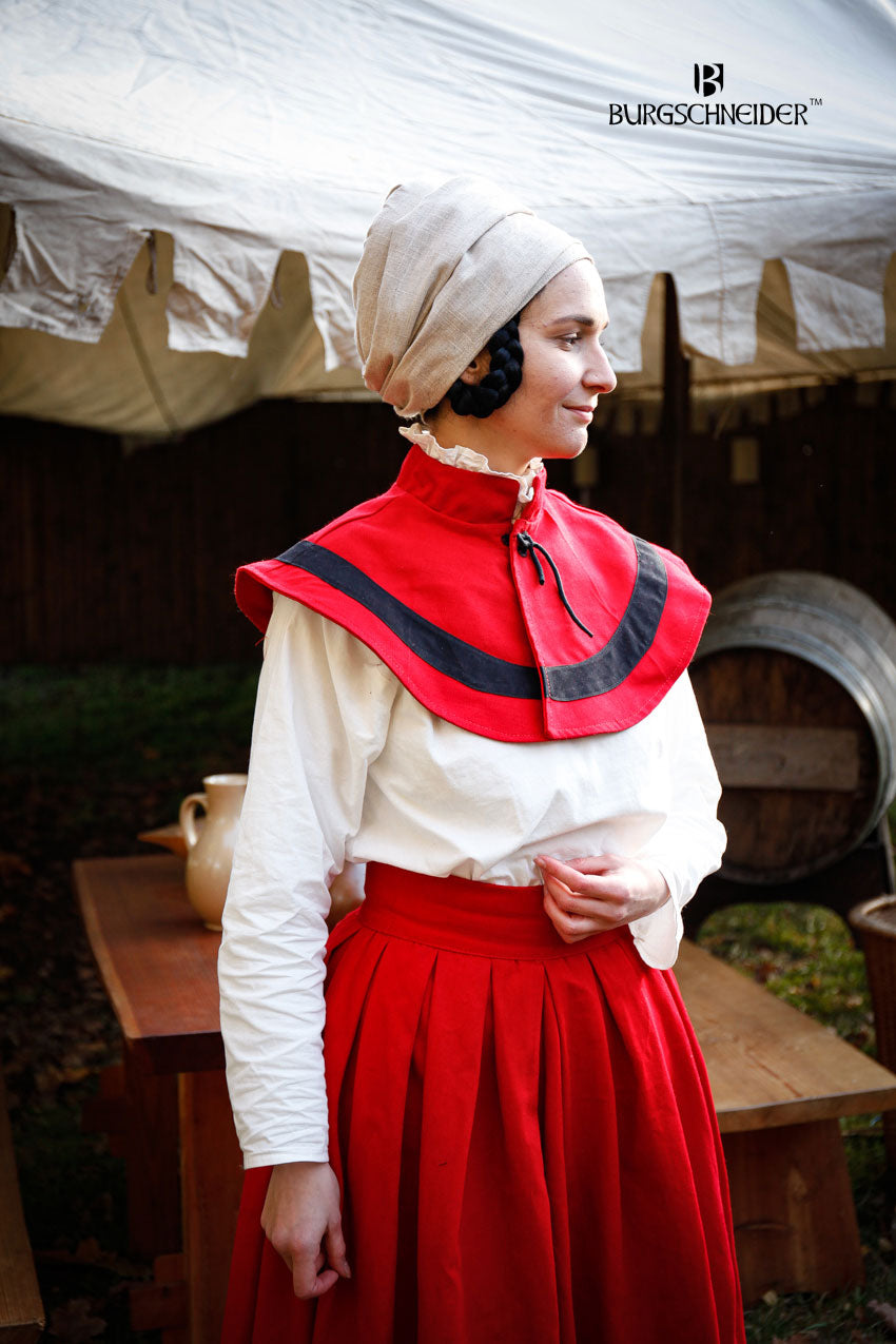 Landsknecht Pellerine Flora Red/Black - Which Mark
