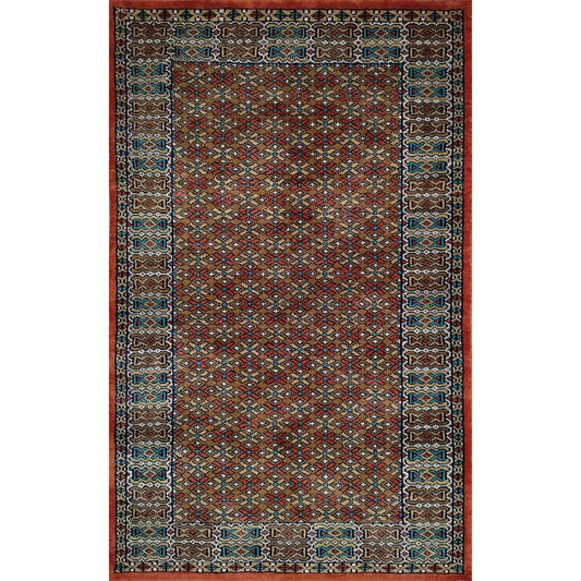 2.5×4 Feet Handmade Wool Carpet Tribal (Copper) - Which Mark