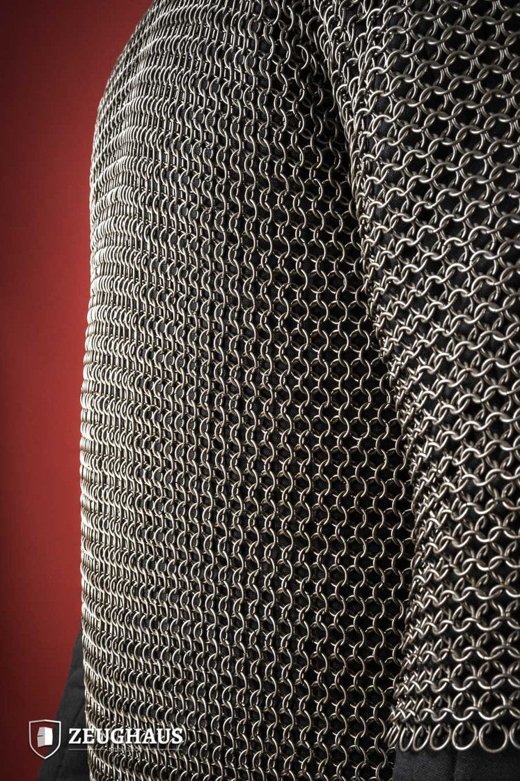 Chainmail Haubergeon Roundring 9mm Steel Oiled - Which Mark