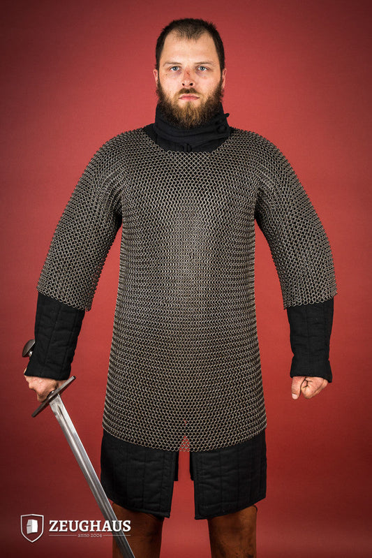 Chainmail Haubergeon Roundring 9mm Steel Oiled - Which Mark