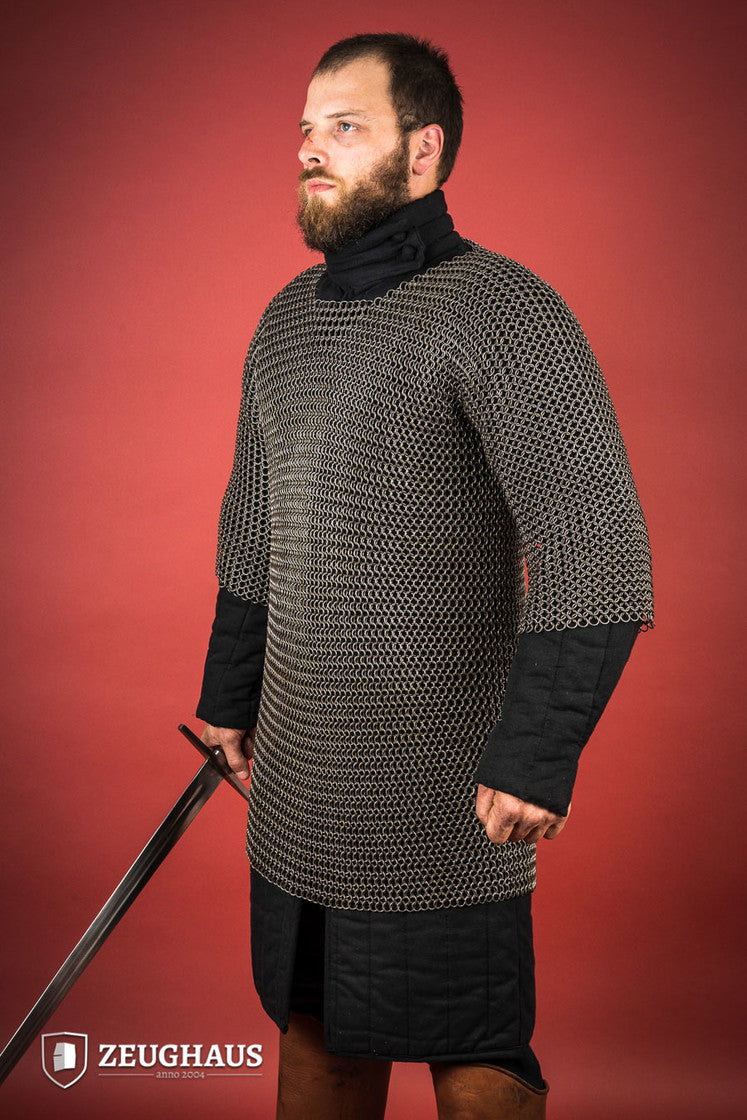 Chainmail Haubergeon Roundring 9mm Steel Oiled - Which Mark