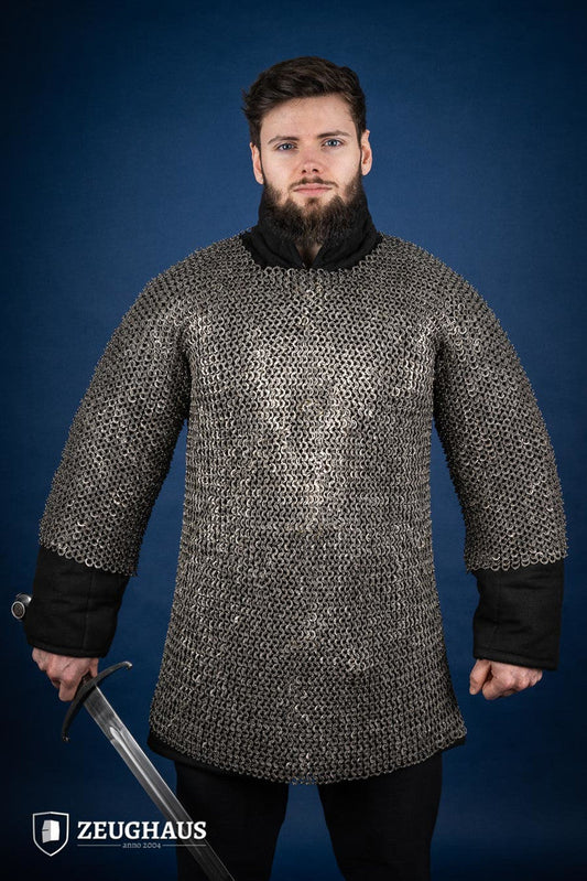 Chainmail Haubergeon Flatring Riveted 9mm Stainless Steel - Which Mark