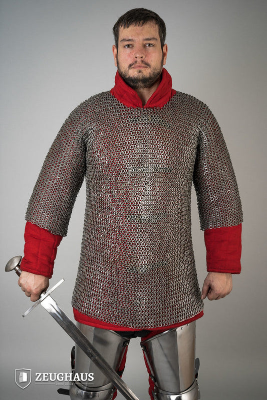 Chainmail Haubergeon Flatring Riveted 9mm Steel Oiled - Which Mark