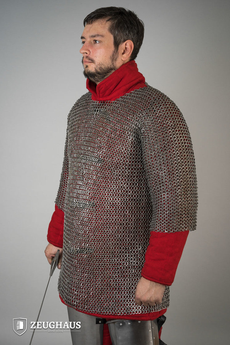 Chainmail Haubergeon Flatring Riveted 9mm Steel Oiled - Which Mark