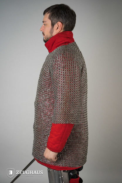 Chainmail Haubergeon Flatring Riveted 9mm Steel Oiled - Which Mark