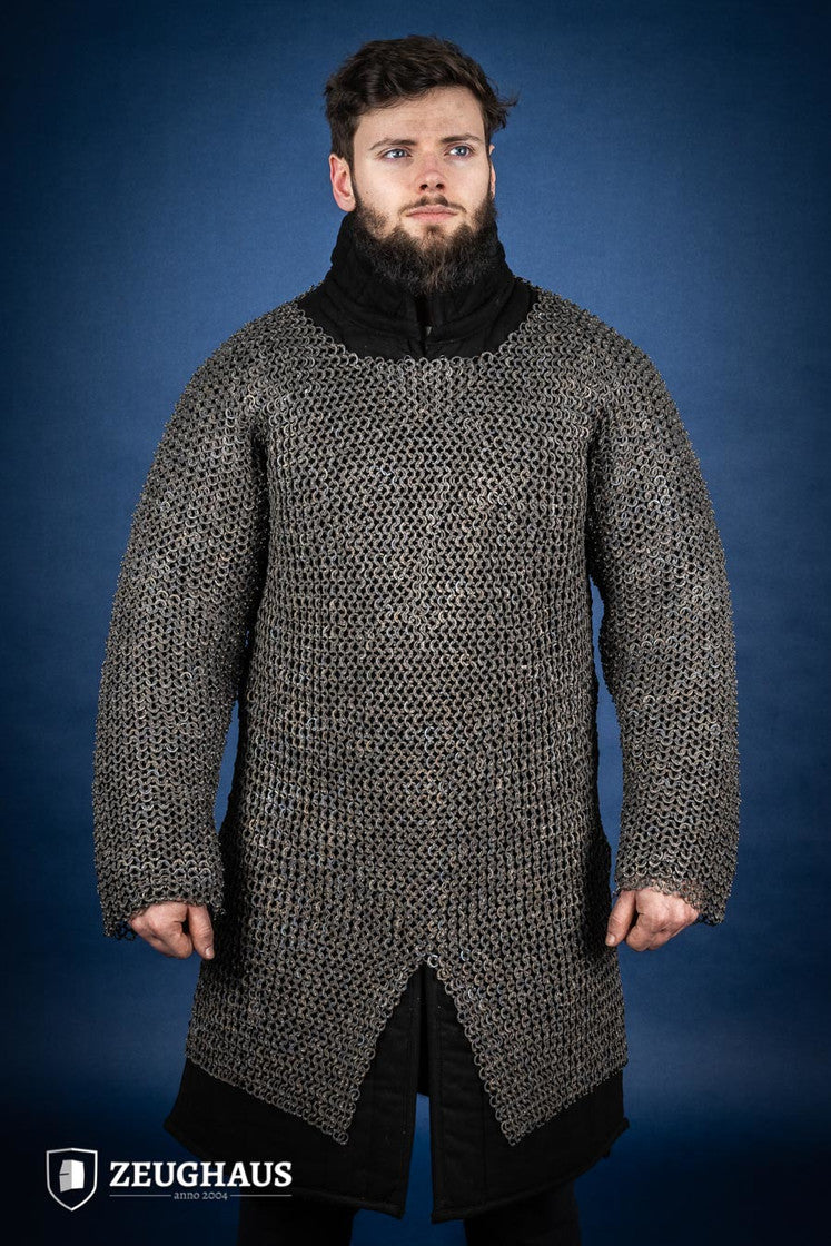 Chainmail Hauberk Flatring Riveted 9mm Titanium - Which Mark