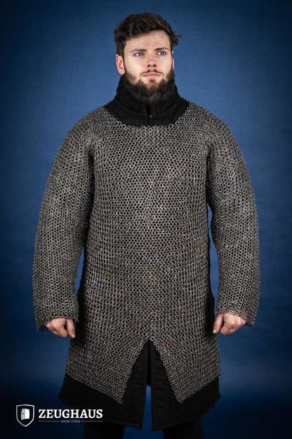 Chainmail Hauberk Flatring Riveted 9mm Titanium - Which Mark