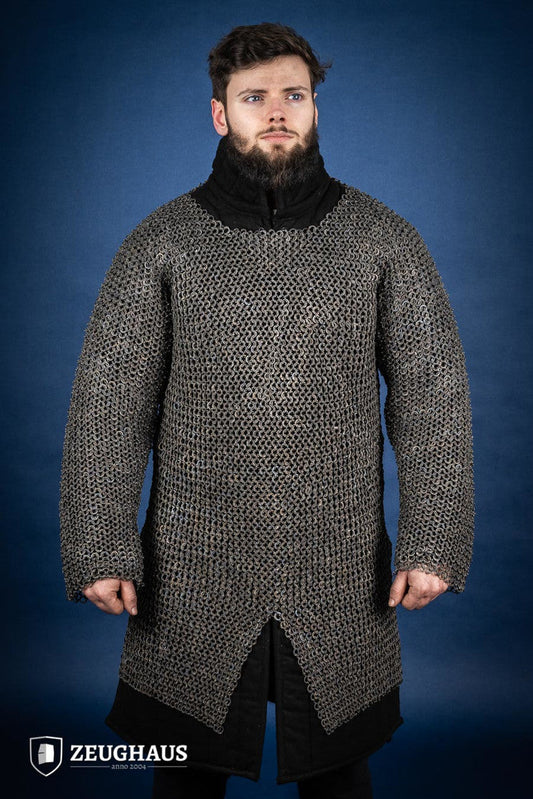 Chainmail Hauberk Flatring Riveted 9mm Titanium - Which Mark