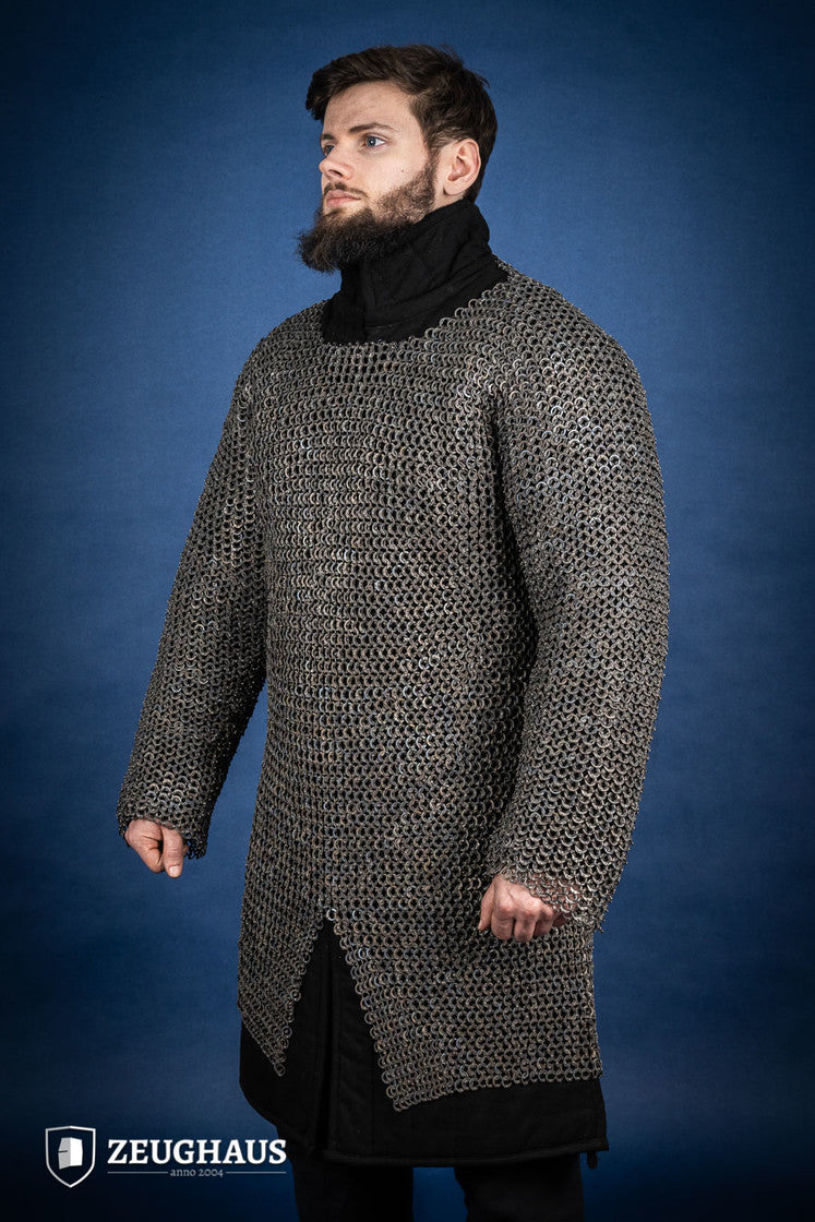 Chainmail Hauberk Flatring Riveted 9mm Titanium - Which Mark