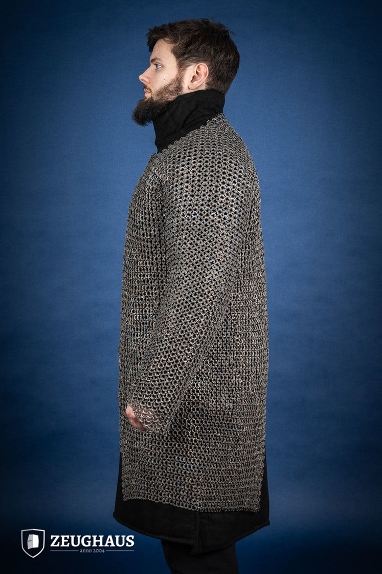 Chainmail Hauberk Flatring Riveted 9mm Titanium - Which Mark
