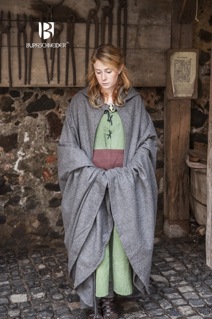 Wool Hooded Cloak Hibernus Grey - Which Mark