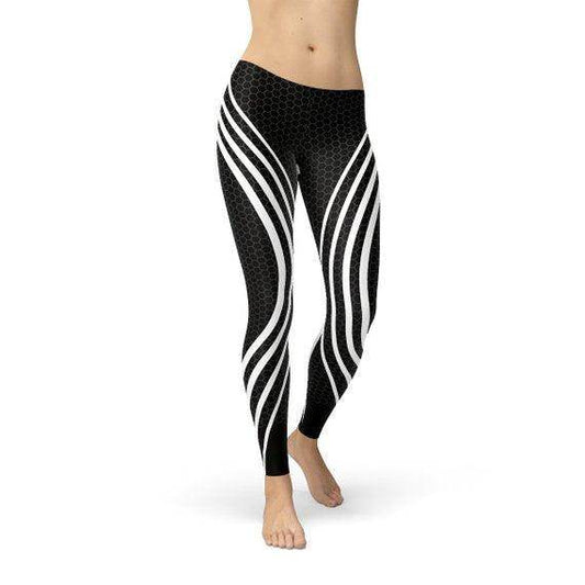 Womens Black Venom Leggings - Which Mark