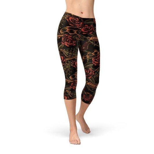 Womens Badass Capri Leggings - Which Mark