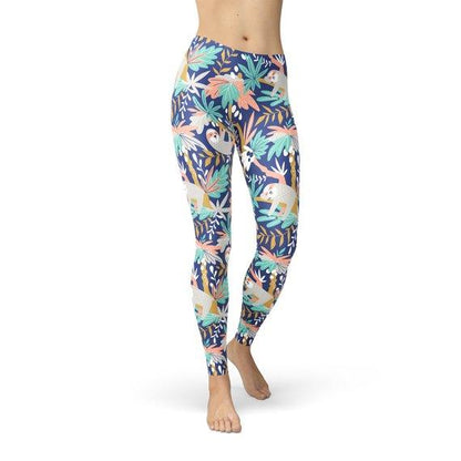 Womens Sloth Leggings - Which Mark