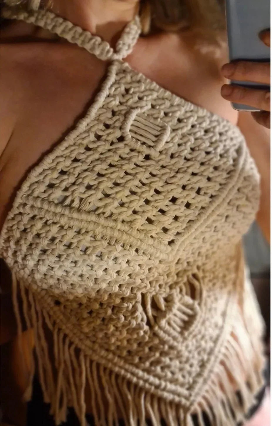 Handmade Unique Makrame Festival Top • Cotton • Boho - Which Mark