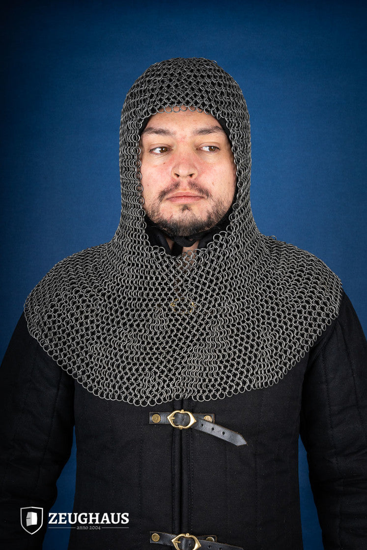 Chainmail Hood Roundring 9mm Steel Oiled - Which Mark