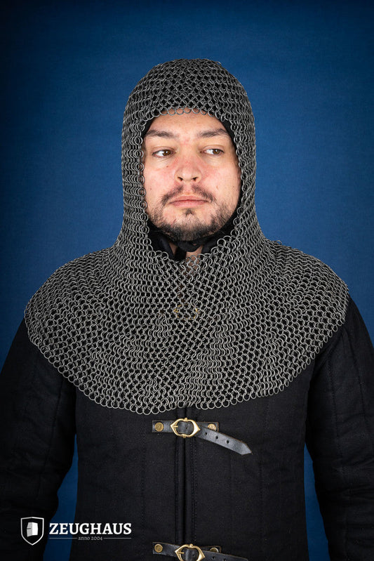Chainmail Hood Roundring 9mm Steel Oiled - Which Mark