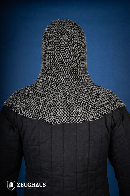Chainmail Hood Roundring 9mm Steel Oiled - Which Mark