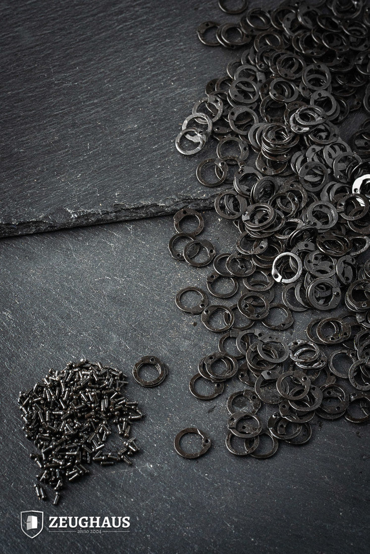 Loose Flat Rings With Rivets 9mm Burnished 1 kg - Which Mark