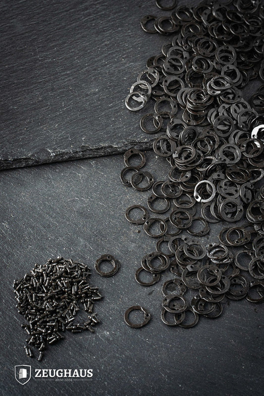Loose Flat Rings With Rivets 9mm Burnished 1 kg - Which Mark